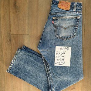 Vintage 1980s Levi’s USA 501 Tag 33x33 Actual 30x29